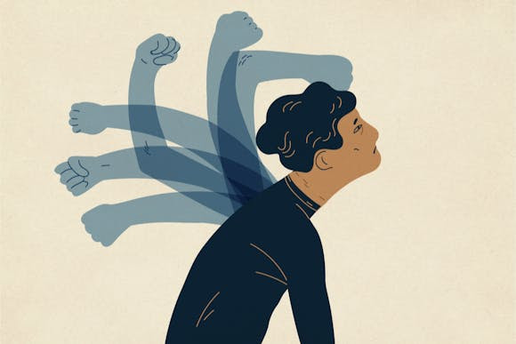 Ilustração que representa o peso da crítica, culpa e vergonha