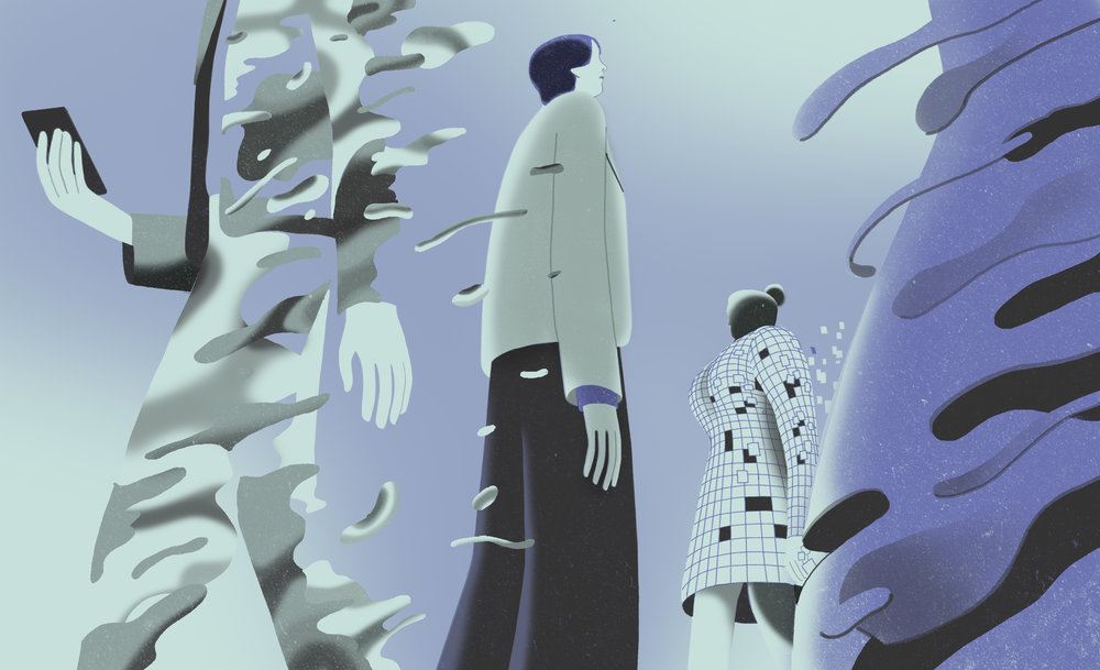 Ilustração que ilustra a sensação de não ter amigos